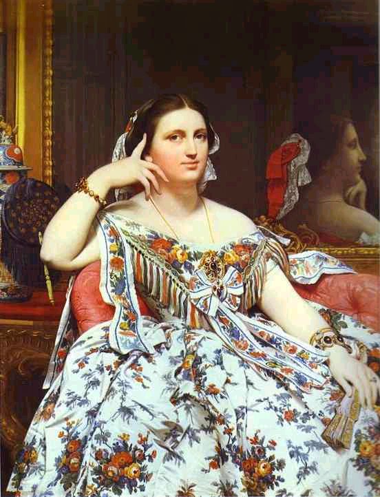 Jean Auguste Dominique Ingres Portrait of Madame Moitessier Sitting.